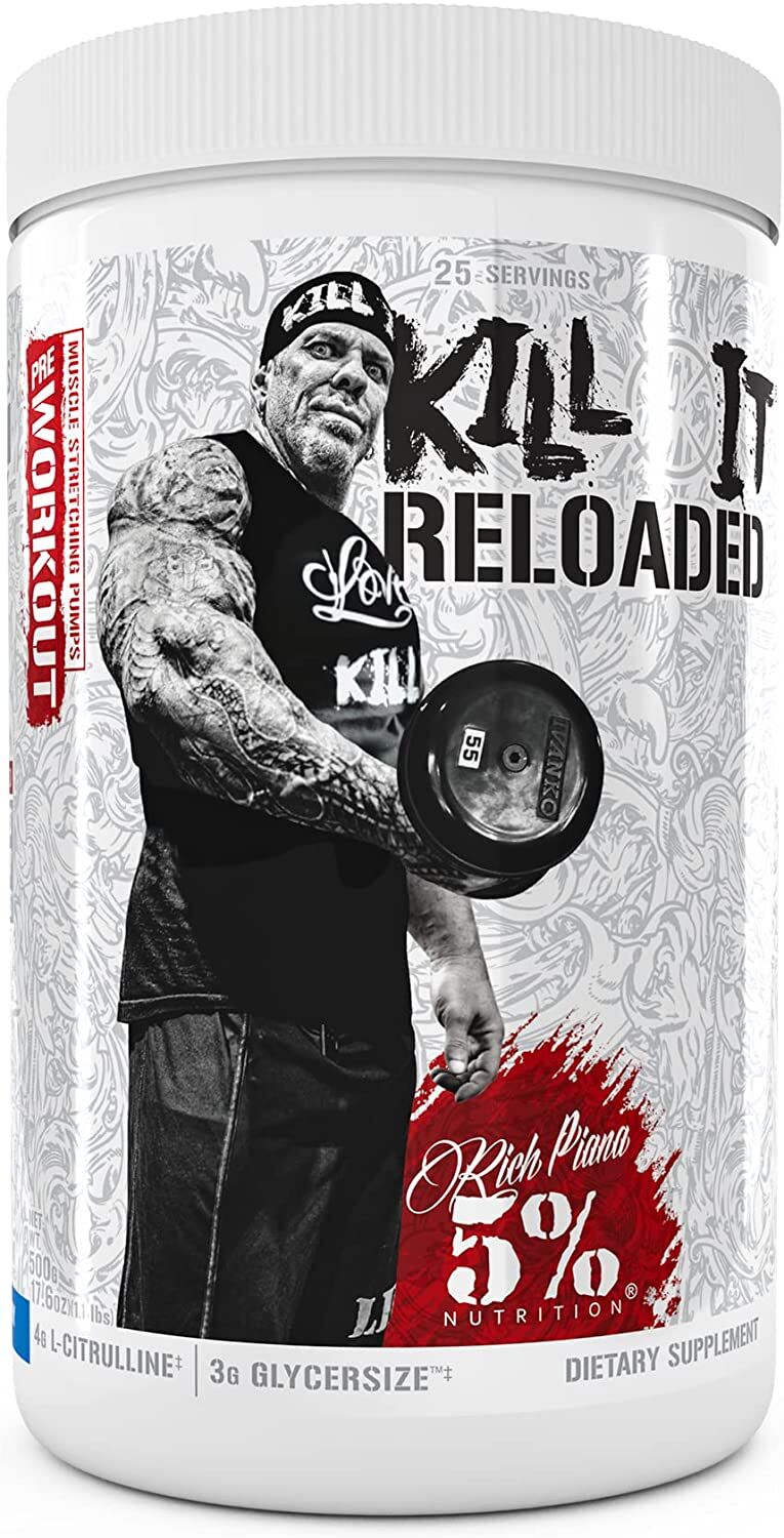  Rich Piana 5% Nutrition Kill It Reloaded Blue Raspberry