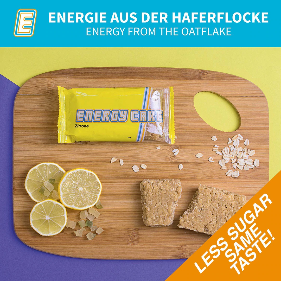 Energy Cake 500 Pro Haferflocken Riegel Zitrone