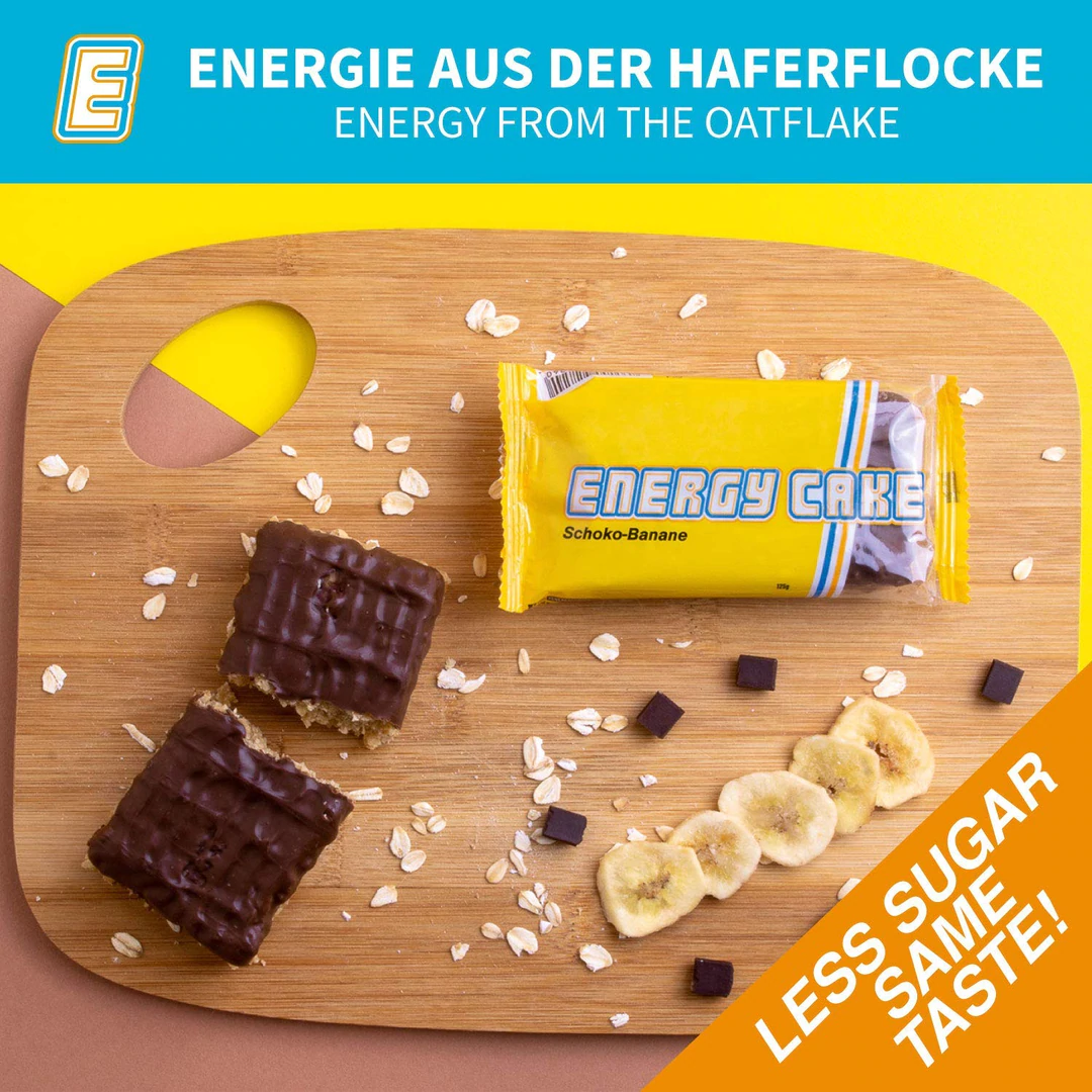 Energy Cake 500 Pro Haferflocken Riegel Schoco Banana