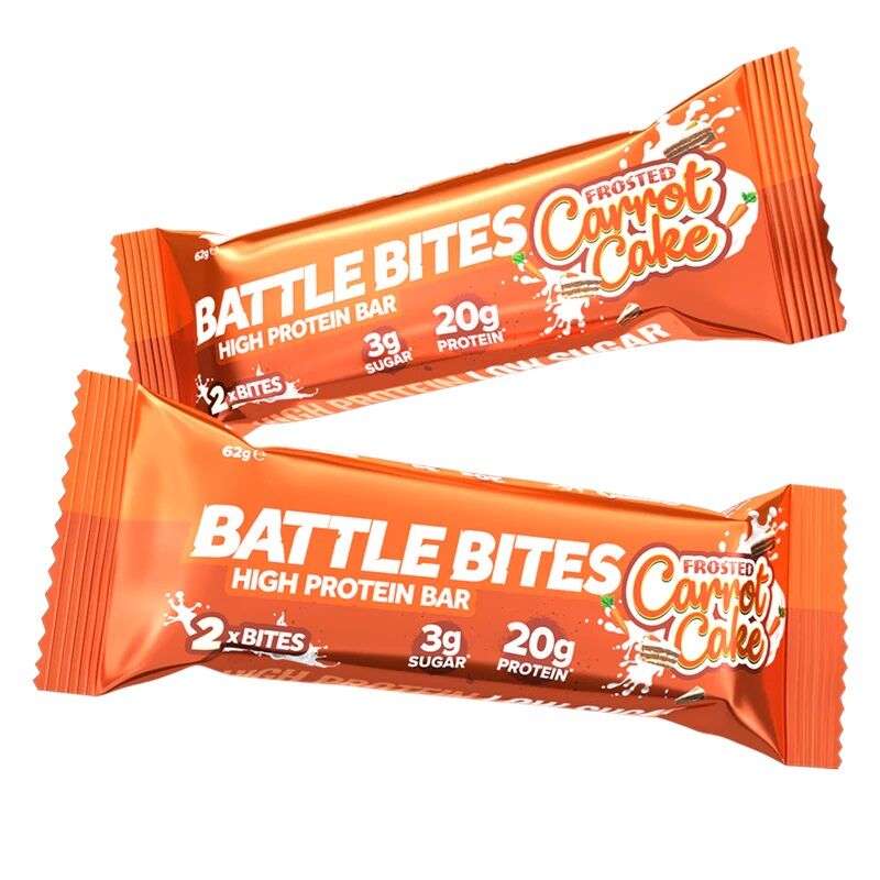 Battle Bites Bar Frosted Carrot Cake