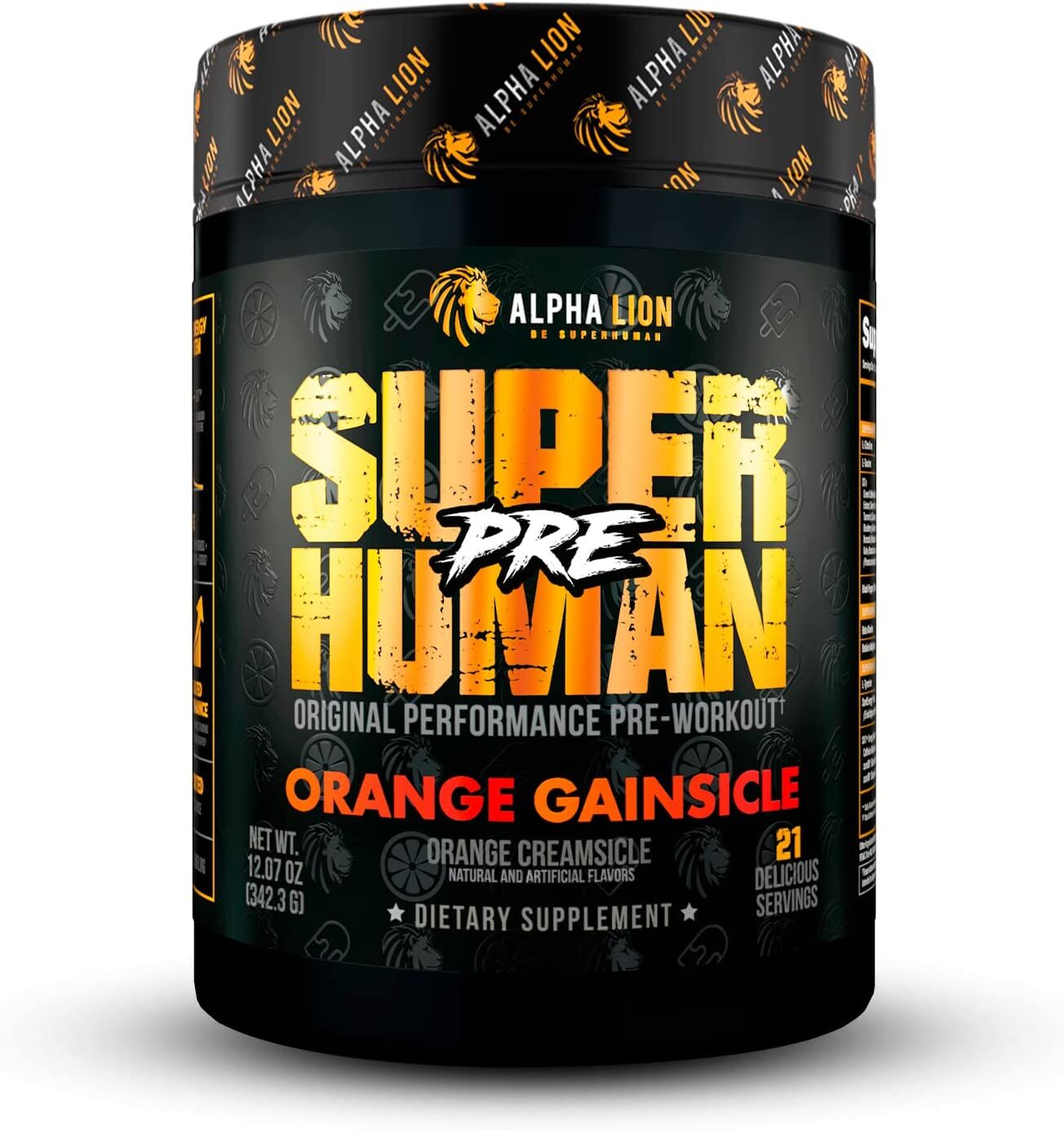 Alpha Lion Superhuman pre Orange Gainsicle