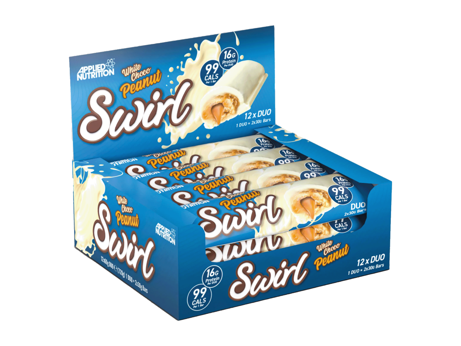  Applied Nutrition Swirl Duo Bar White Chocolate Peanut