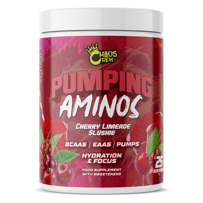 Chaos Crew Pumping Aminos Cherry Limeade Slushie